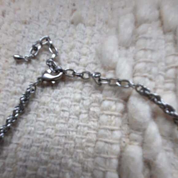 Artistic necklace, faceted glass - Picture 4 of 4